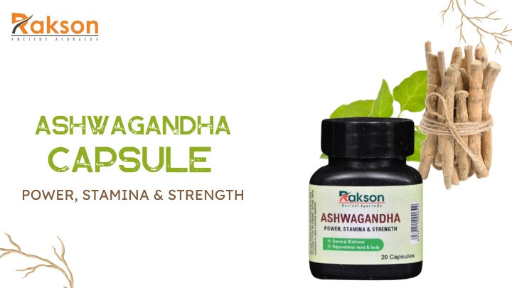 Ayurvedic Ashwa****ha Capsules for Stress Relief and Energy