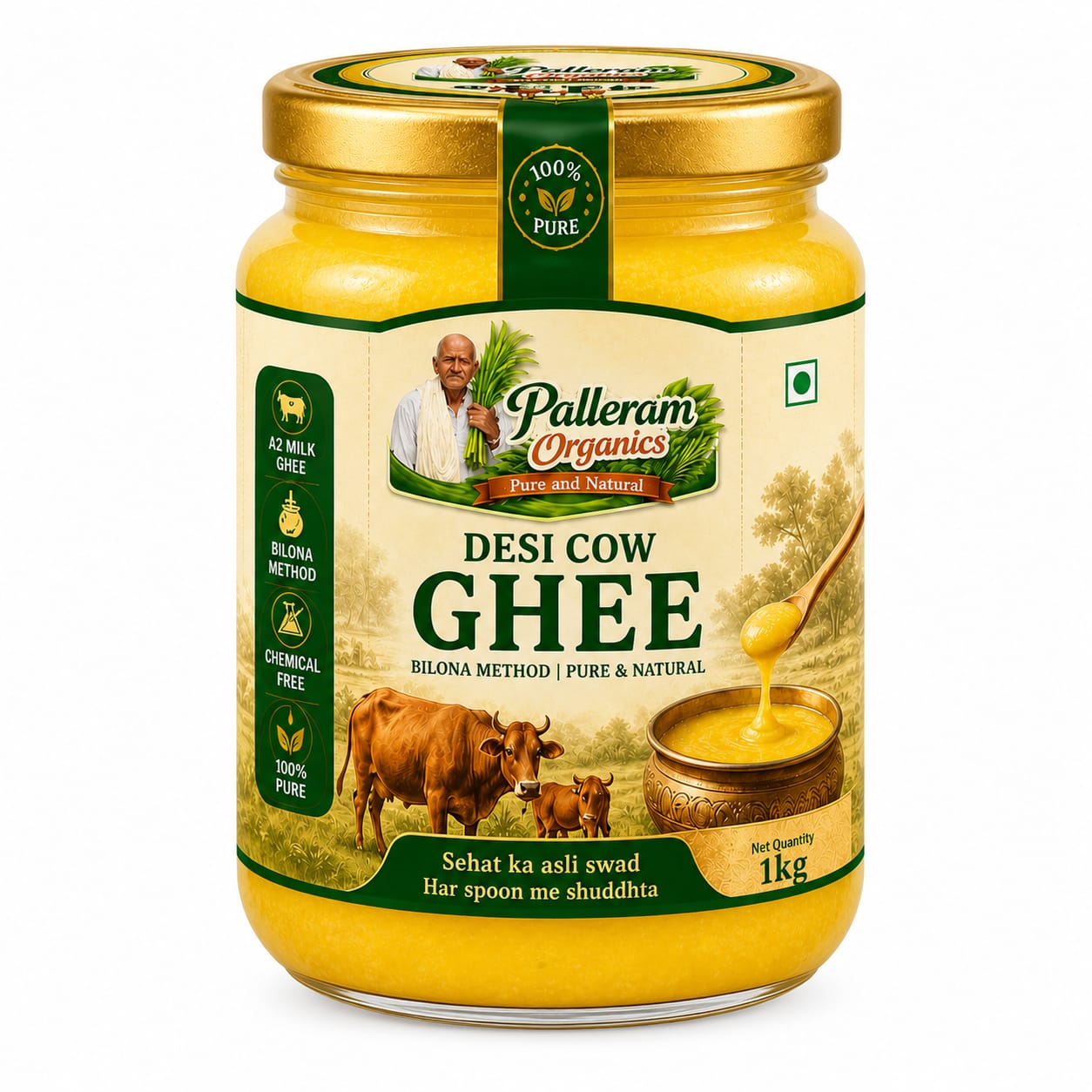 Pure A2 Desi Cow Ghee (शुद्ध देशी घी) - Direct From Farmers