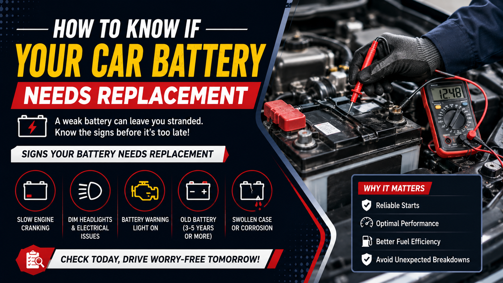 How to Know If Your Car Battery Needs Replacement - Claymont Auto Repair